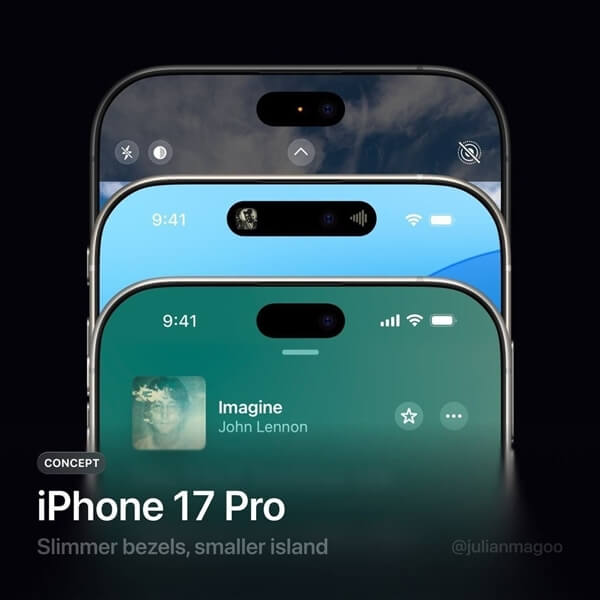 iPhone 17 Pro贴膜亮相 印证灵动岛缩短25%传闻