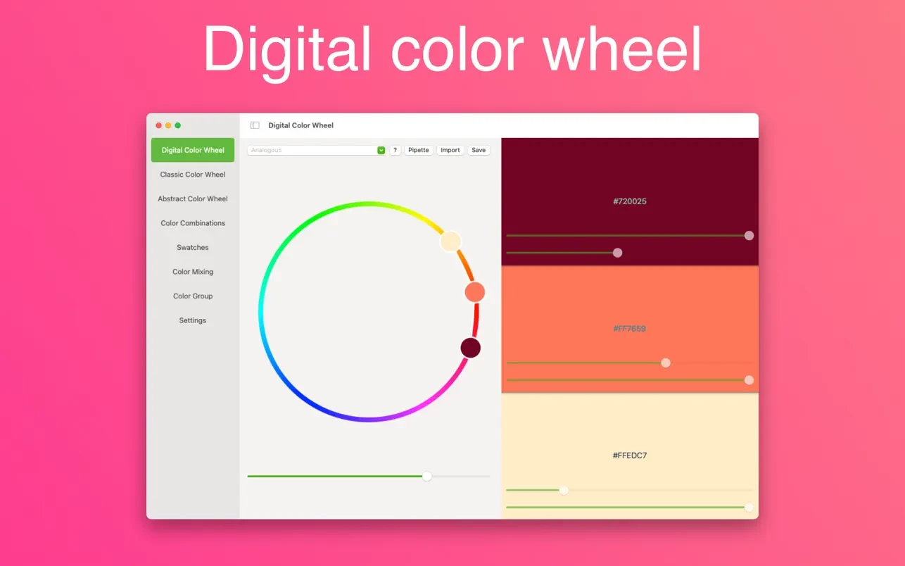 Color Wheel v8.6 设计师颜色组合工具