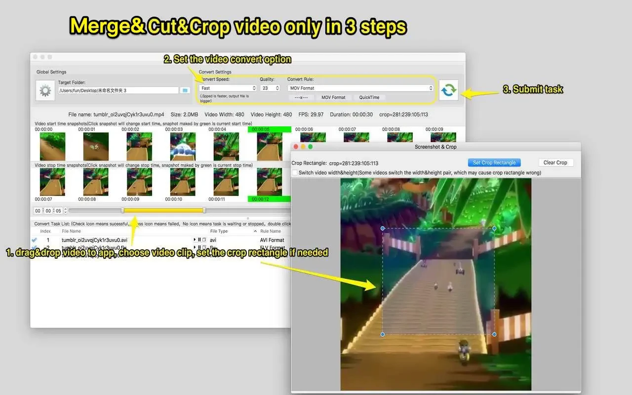 Video Cut&Crop&Join v4.3 视频剪切裁剪工具