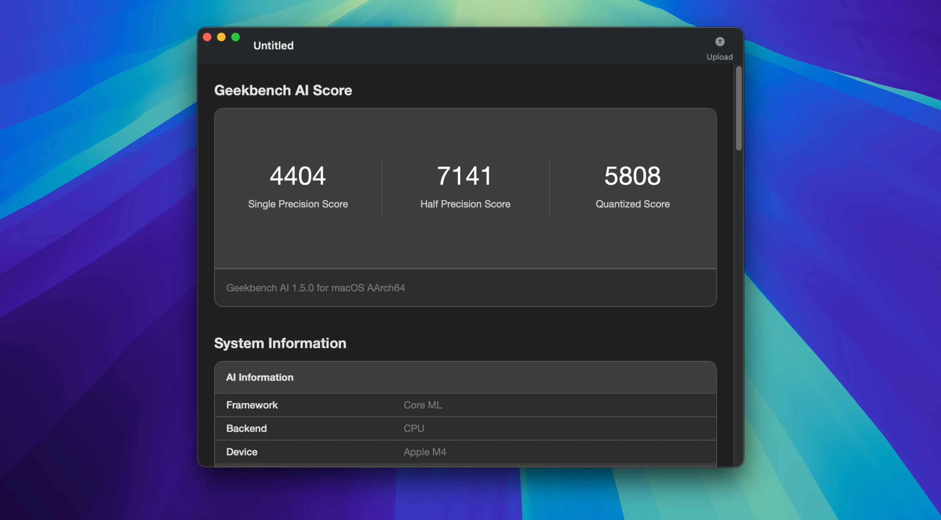 Geekbench AI v1.5.0 跨平台的 AI 基准测试