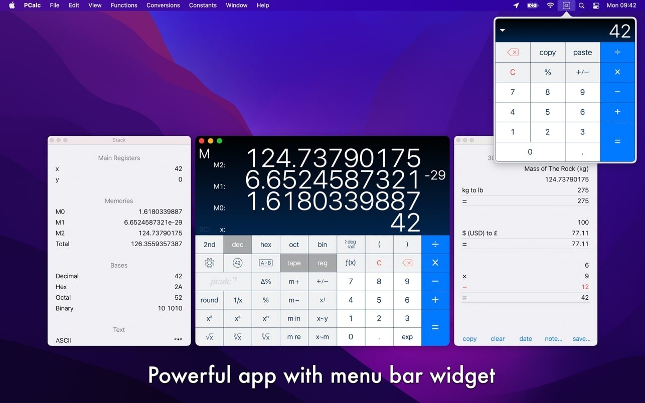 PCalc v4.11.1 功能齐全的科学计算器