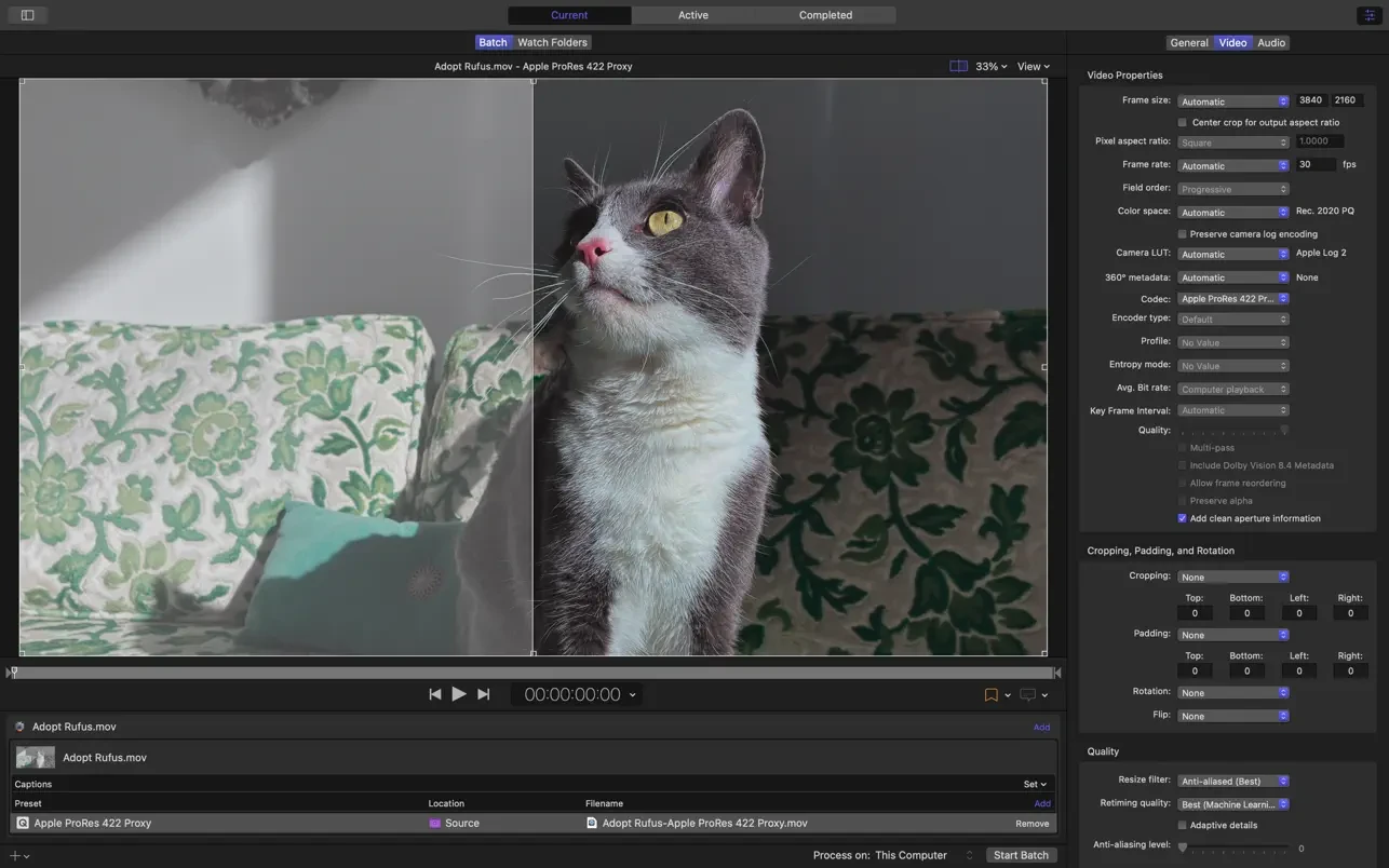Apple Compressor v5.0 fix 视频转换编码工具