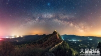 长城,银河,天空,山脉,星空壁纸 3840x2160