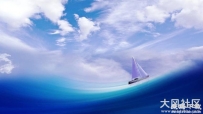 船舶,海波,帆,天空,云,艺术,帆船,4K设计图片 4500x2500